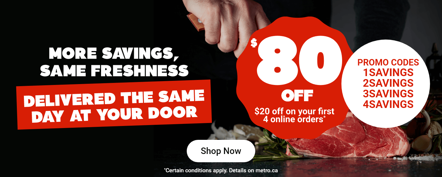 More Savings, Same Freshness. Delivered the Same Day at your Door. $80 Off, $20 off on your First 4 Online Orders*. Promo Codes : 1SAVINGS, 2SAVINGS, 3SAVINGS, 4SAVINGS. *Certain conditions apply.