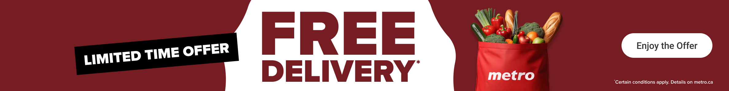 Limited Time Offer. Free Delivery.