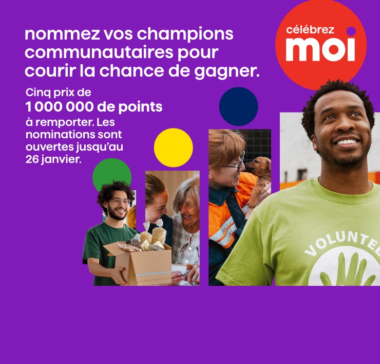 Nommez vos champions communautaires pour courir la chance de gagner. Cinq prix de 1 000 000 de points à remporter. Les nominations sont ouvertes jusqu'au 26 janvier.