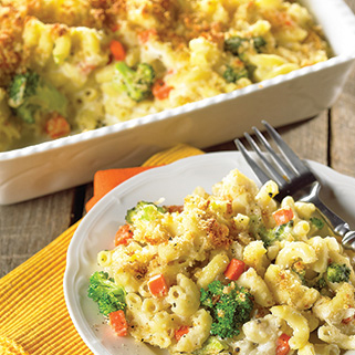 Mac'Cheese à la ricotta et aux légumes