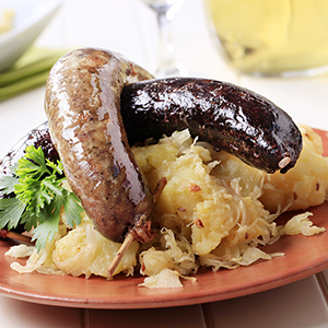 Le boudin noir et le boudin blanc