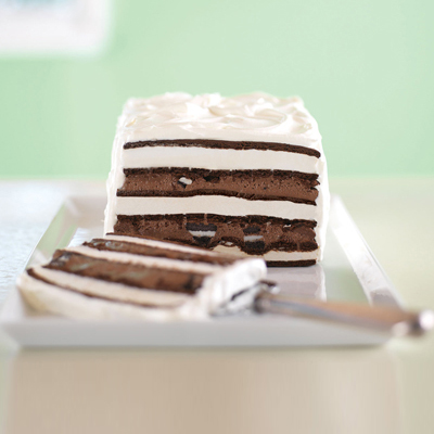 Gâteau à la crème glacée et au fudge