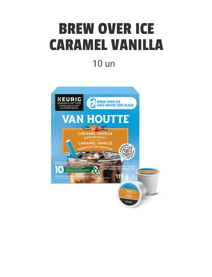 VAN HOUTTE® Vanilla Caramel, over ice 10 capsules K-Cup®