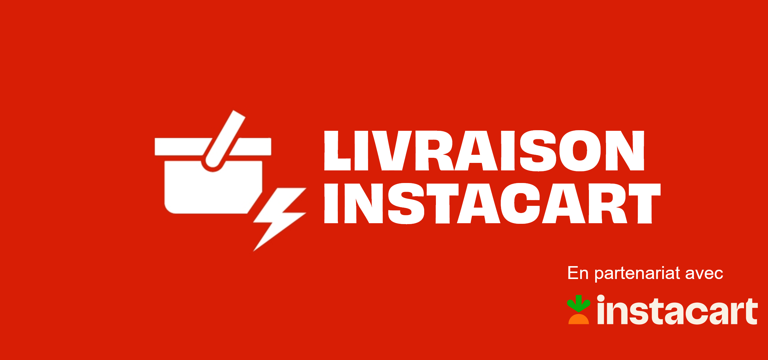 Livraison Instacart en partenariat avec Instacart