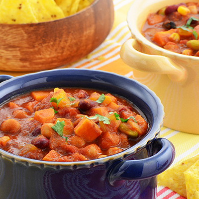 Chili aux dés de pommes de terre