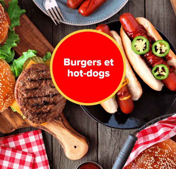 Burgers et hot-dogs