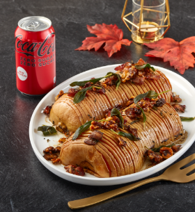 Courge à la Hasselback au Coke Zéro Sucre