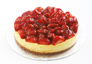 Gâteau au fromage et framboises 8 po