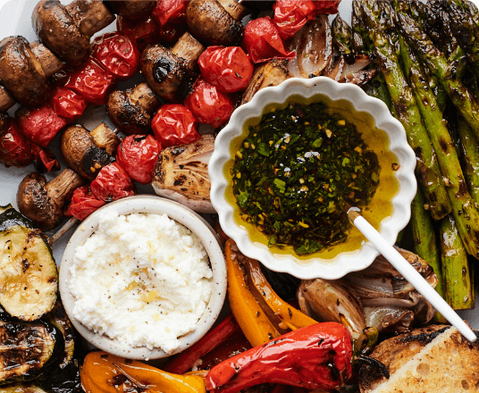 Plateau aux légumes grillés