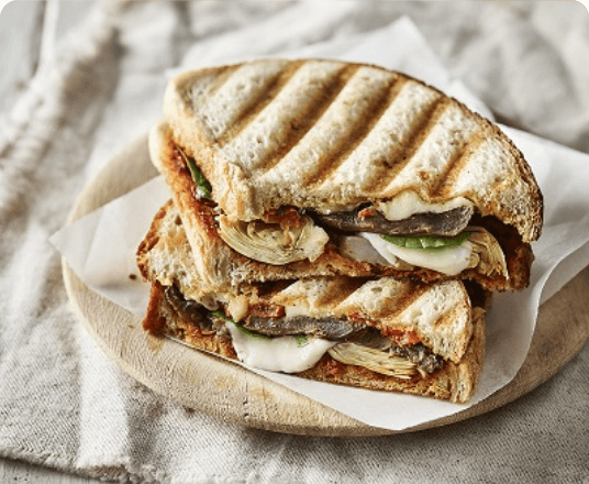 Panini aux légumes grillés