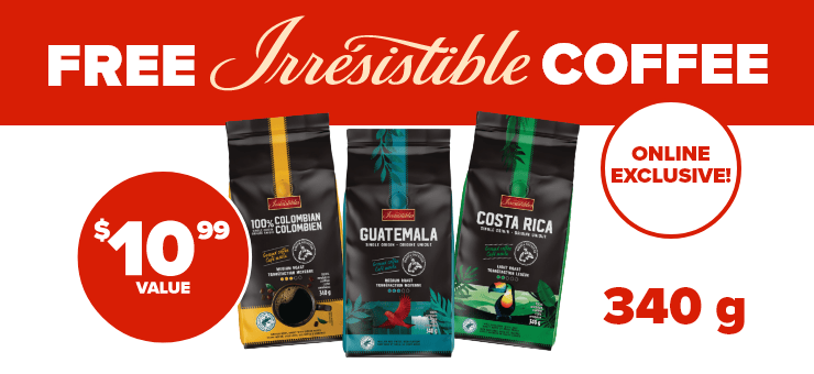 Free Irrésistible Coffee, 340 g, Worth $10.99