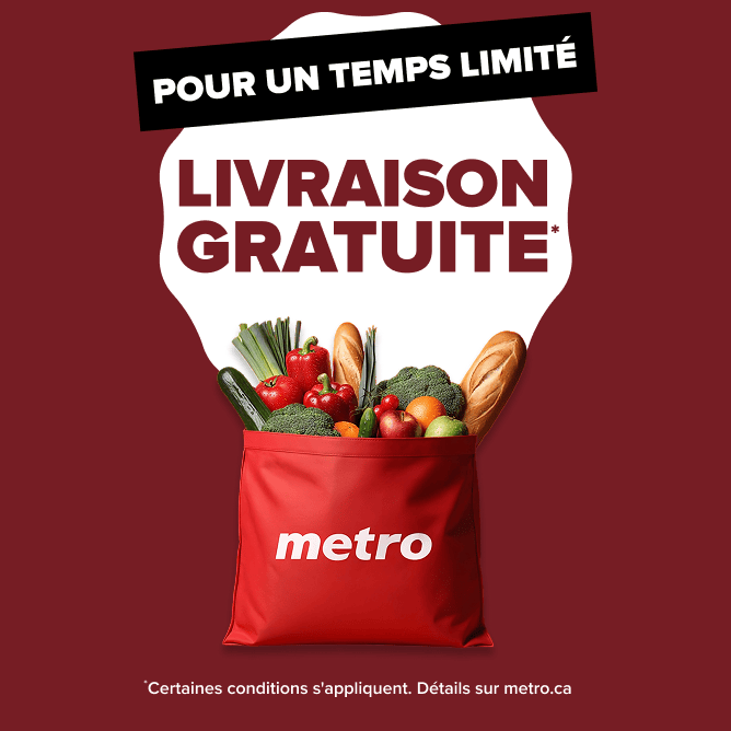 Livraison gratuite - Pour un temps limité