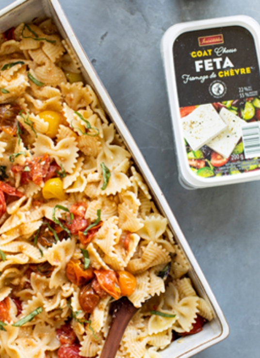 Pâtes au four avec feta