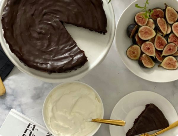 Gâteau au chocolat de style fudge sans farine