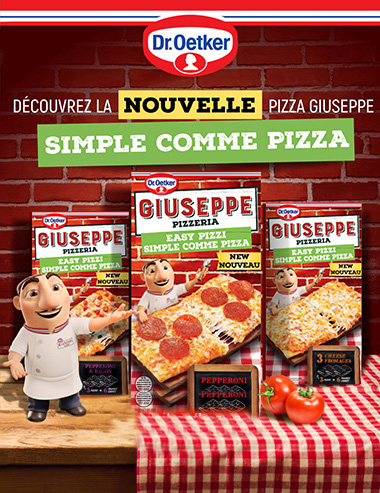 Découvrez la nouvelle pizza giuseppe simple comme pizza