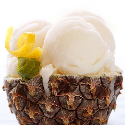 Ananas glacé aux pépites de chocolat