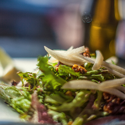 Endive, watercress and tomato