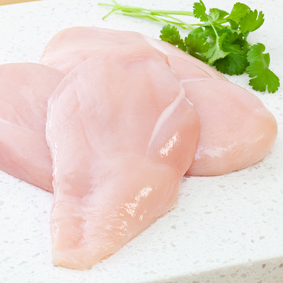 Escalopes de poulet aux pommes, sauce à l'érable