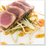 Tuna Scaloppine with Chinese Vegetables