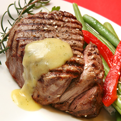 Faux filets de boeuf, sauce à l'estragon