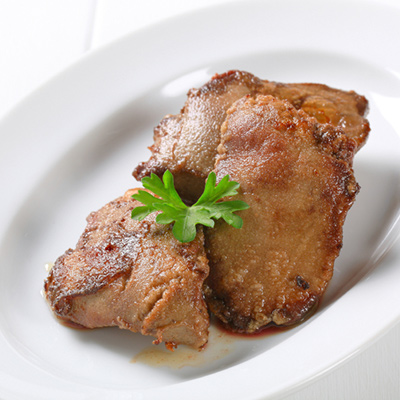 Foie de veau poêlé à l’ancienne