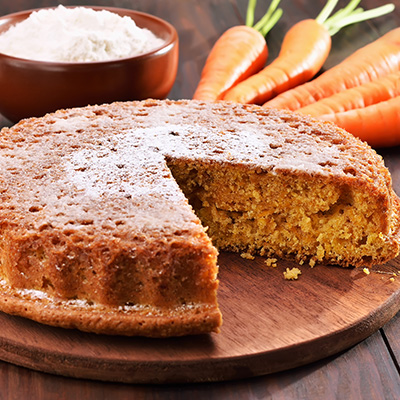 Gâteau aux carottes et aux fruits