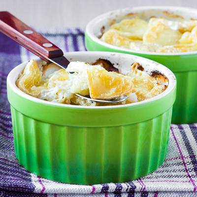 Gratin de pommes de terre au Brie