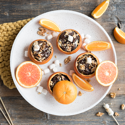 Le brownie grillé et sa coquille orangée