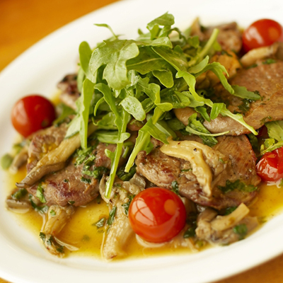 Pork Medallions with Oyster Mushroom Sauce