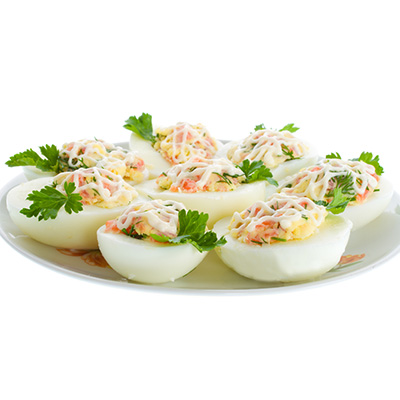 Oeufs farcis au crabe