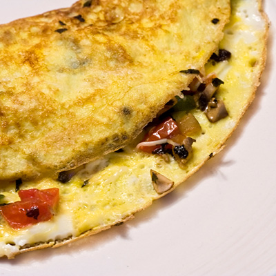 Omelette à l'aubergine