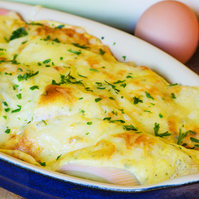 Poireaux en béchamel au parmesan