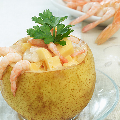 Pears with Shrimp