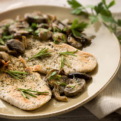 Turkey Breast with Mushroom Sauce