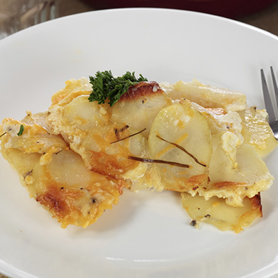 Pommes de terre au cheddar et au parmesan