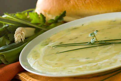 Leek and Rutabaga Soup