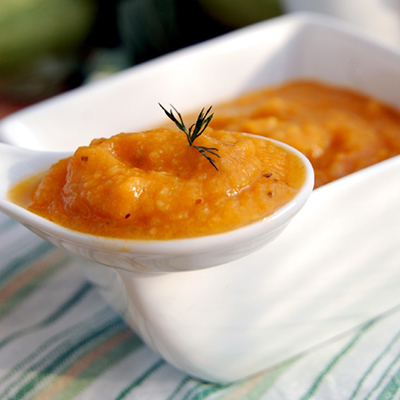 Purée de courge musquée à la vanille