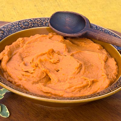 Sweet Potato and Roasted Garlic Purée