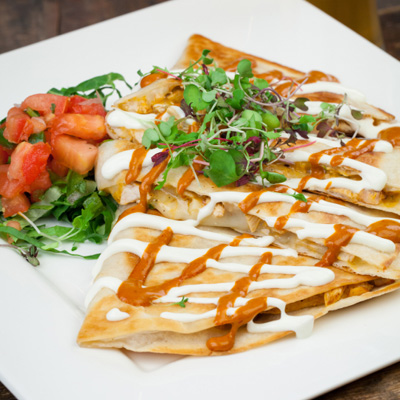 Quesadillas grillées aux fruits