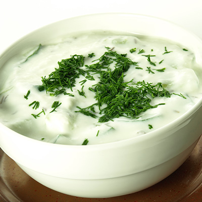 Raita au concombre et gingembre