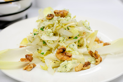 Salade d'endives et de papaye