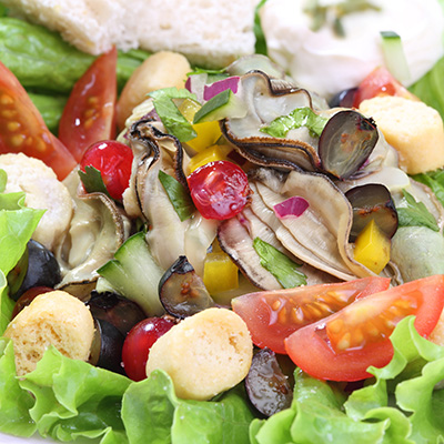 Oyster and Bacon Salad