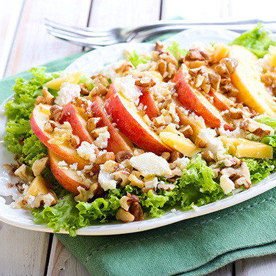 Apple and Havarti cheese Salad with sour cream