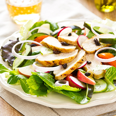 Salade de poulet aux pommes