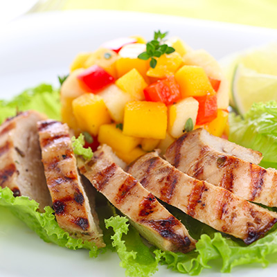 Salade de poulet tropicale