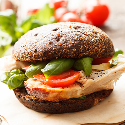 Sandwich au poulet et au Bleu canadien