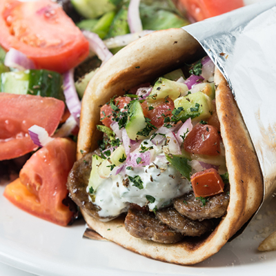 Lamb Souvlaki, Tzatziki sauce