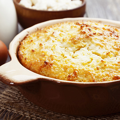 Tourtière au millet gratinée