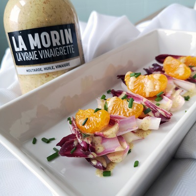 Refreshing red endive salad with La Morin's