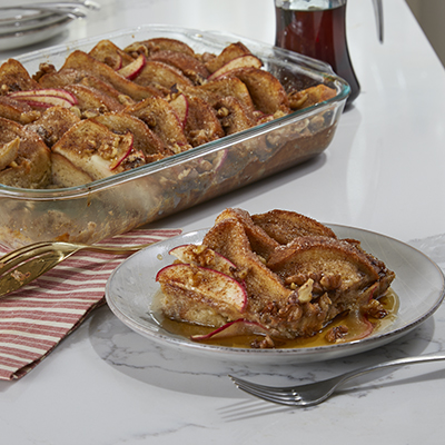 Apple Walnut French Toast Bake